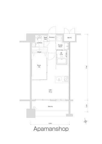 エンクレスト博多EXCEED(1LDK/7階)の間取り写真