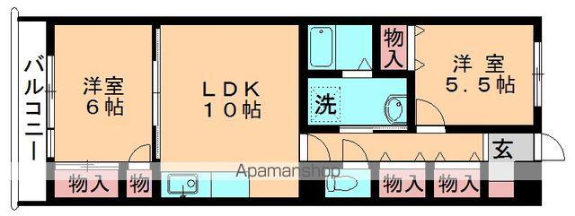 グランドール(2LDK/3階)の間取り写真