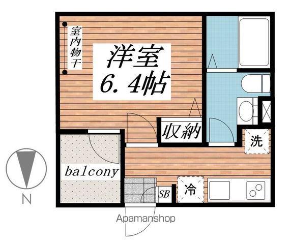 ラフレーズゆりの木(1K/3階)の間取り写真