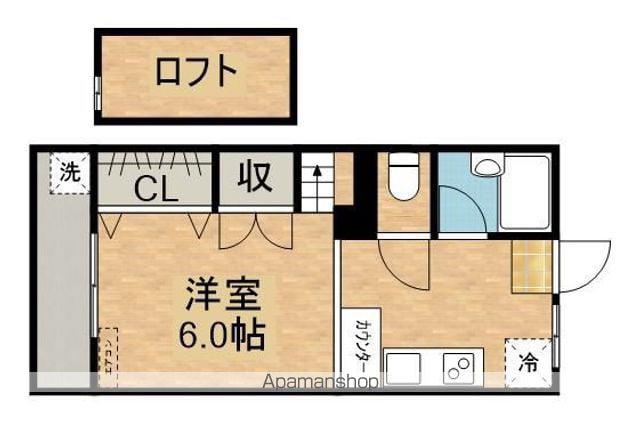 ピュアコート丸山(ワンルーム/2階)の間取り写真