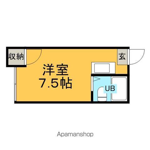 グレースMS(ワンルーム/2階)の間取り写真
