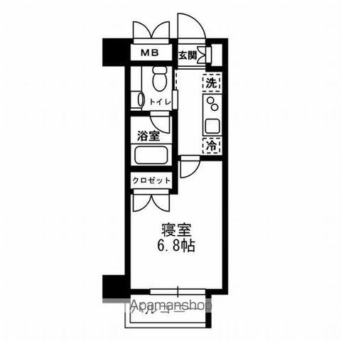 レジディア月島Ⅲ(1K/5階)の間取り写真