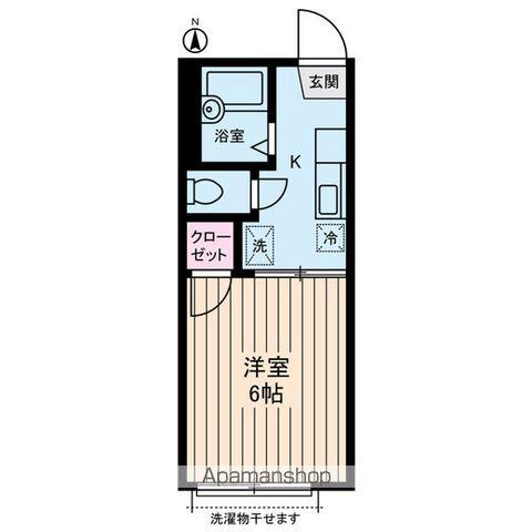 ケー・アトール(1K/2階)の間取り写真