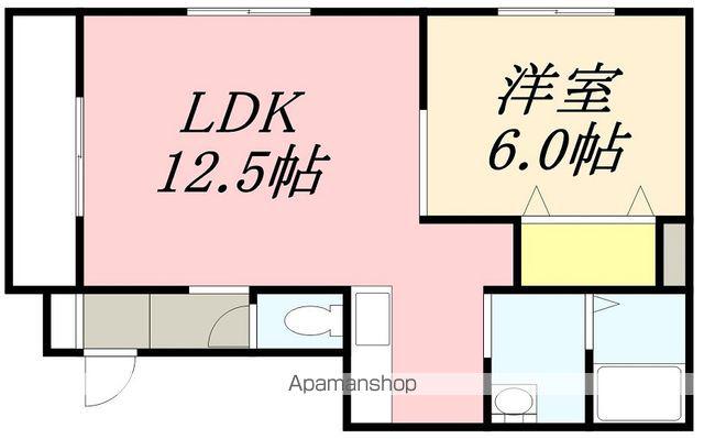 グランドソレーユ(1LDK/1階)の間取り写真