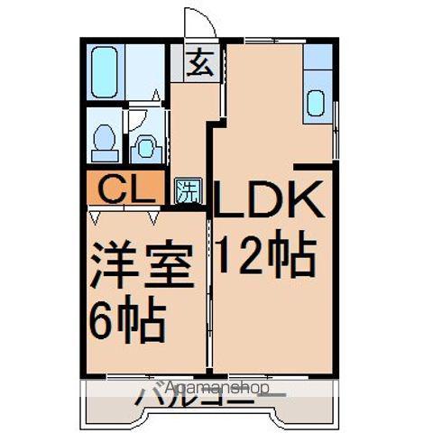 グレースエステートNO2(1LDK/1階)の間取り写真