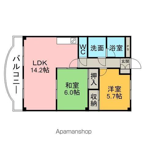ドリームフェアリー(2LDK/2階)の間取り写真