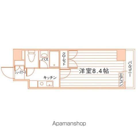 イタニティ・イハラ(1K/10階)の間取り写真
