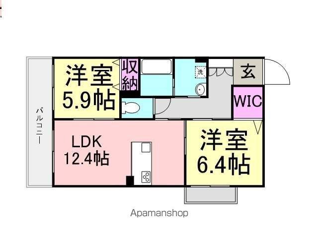 DS COURT塚口(2LDK/2階)の間取り写真