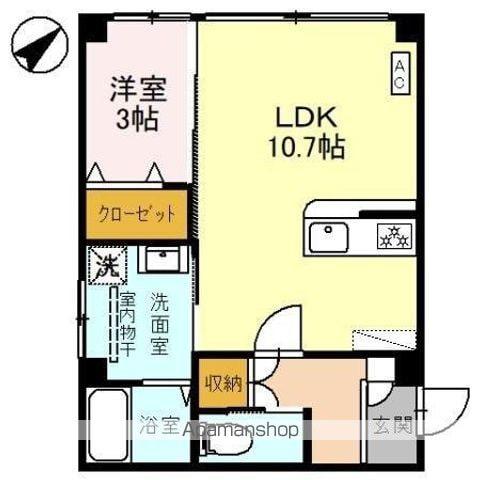 ANFANG本郷 Ⅰ(1LDK/1階)の間取り写真