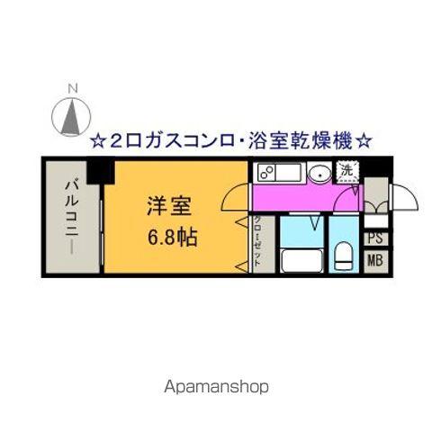 プレサンス泉セントマーク(1K/7階)の間取り写真