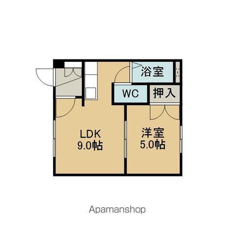 グランドールノースヒル(1LDK/2階)の間取り写真