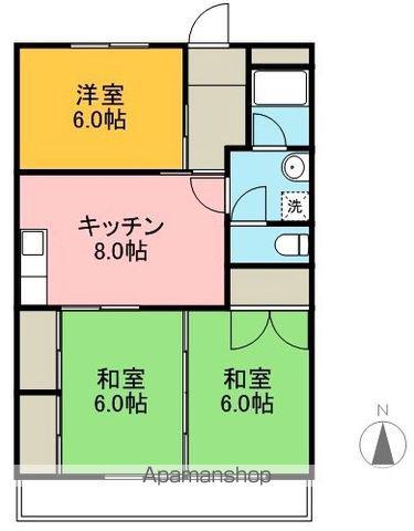 福井ハイツ(3DK/1階)の間取り写真