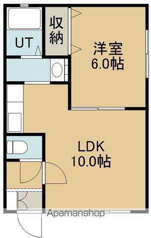 メゾンヒロミ(1LDK/2階)の間取り写真