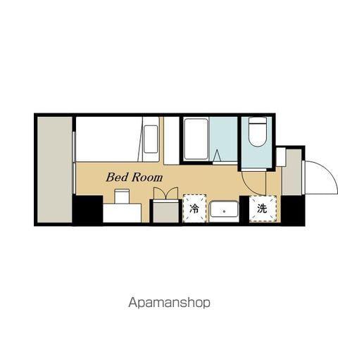 プライマルD三鷹(ワンルーム/4階)の間取り写真