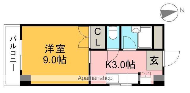 メゾン・ブルーム(1K/1階)の間取り写真