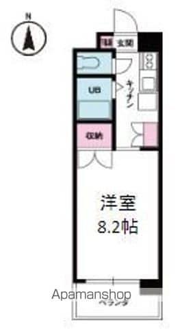 ジョイフル第2朝生田(1K/7階)の間取り写真