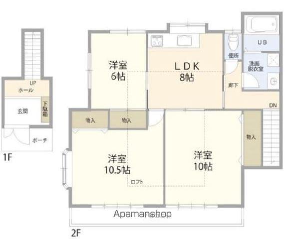 リジング(3LDK/2階)の間取り写真