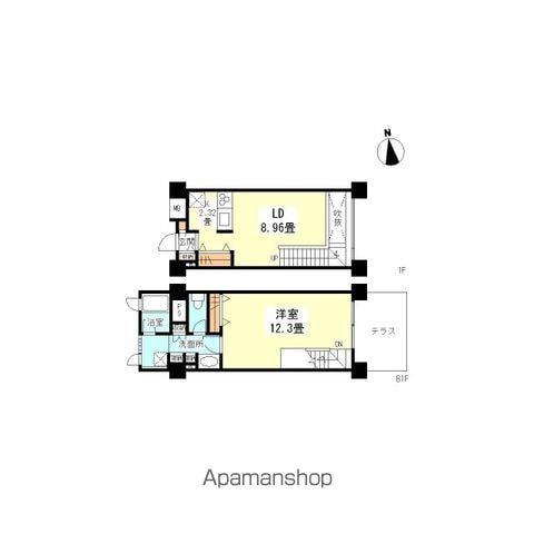 スタイリオ妙蓮寺(1LDK/2階)の間取り写真
