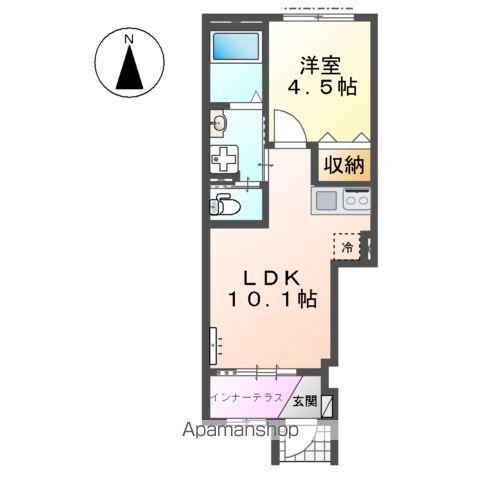 東広島市高屋町桧山 工事(1LDK/1階)の間取り写真