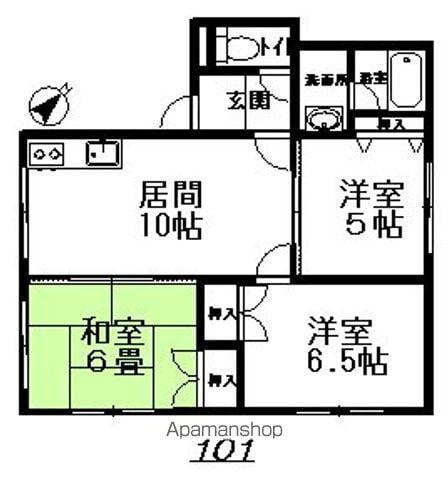 ロイヤルパレス(3DK/3階)の間取り写真