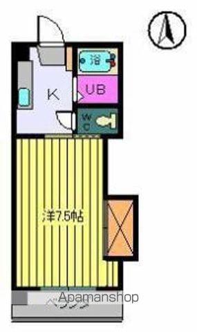 第40杉フラット(1K/3階)の間取り写真