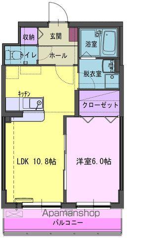 ヴィダ・リカ花園(1LDK/1階)の間取り写真
