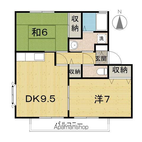 サンガーデンYA棟(2DK/2階)の間取り写真