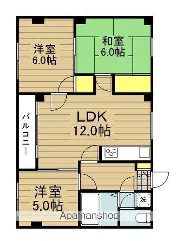 永井マンションA 3階階 間取り