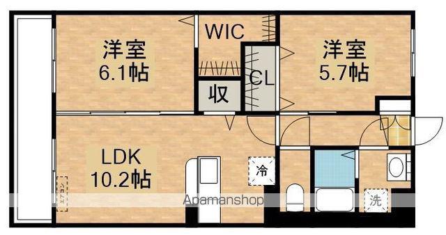 ディアコート寿(2LDK/1階)の間取り写真