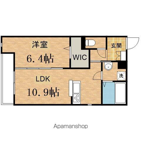ディールーム松木(1LDK/1階)の間取り写真