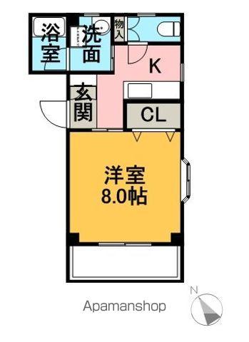 YS青山(1K/3階)の間取り写真