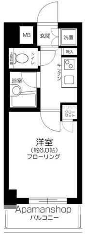 パレステュディオ神楽坂 6階階 間取り