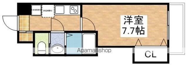 ラグゼ江坂北(1K/5階)の間取り写真