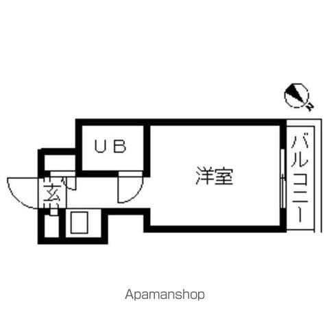 TOP・早稲田(ワンルーム/4階)の間取り写真