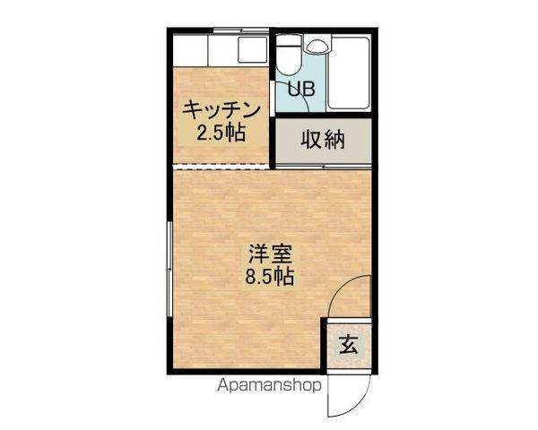 グランドハイツA(1K/2階)の間取り写真