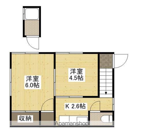 呑田アパート(2K/1階)の間取り写真