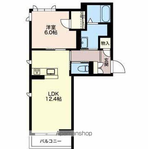 プレステージ・アルプスⅢ(1LDK/1階)の間取り写真