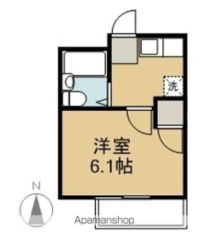 冨貴ハイツ(1K/2階)の間取り写真
