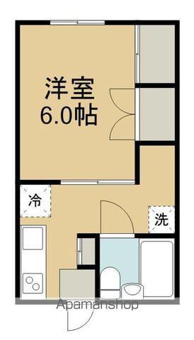 リバーサイドかわぎ2(1K/2階)の間取り写真