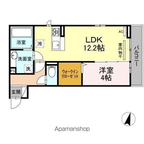 アルデバラン(1LDK/3階)の間取り写真