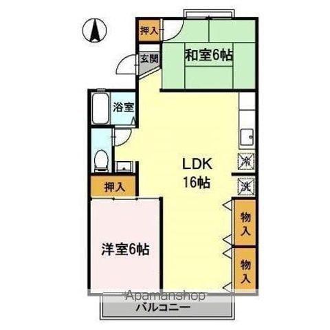 サンセーヌⅠ(3LDK/2階)の間取り写真