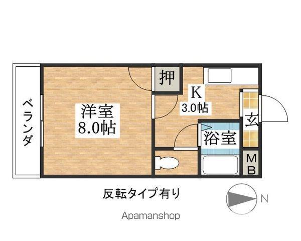 ハイツエルム(1K/1階)の間取り写真
