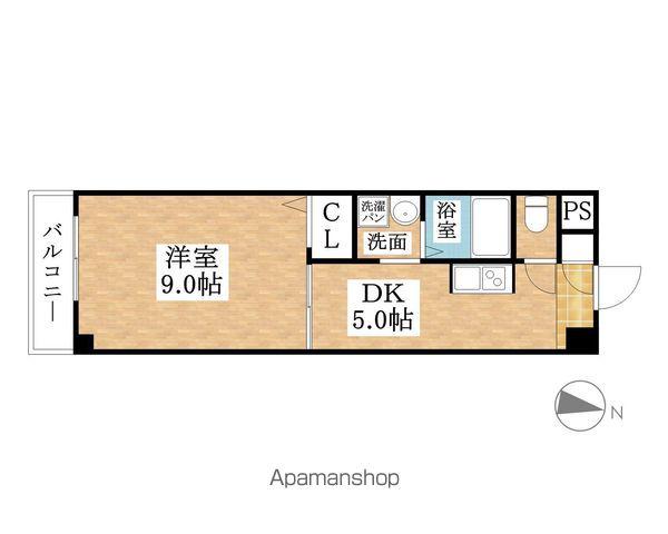 ルミエール(1DK/2階)の間取り写真
