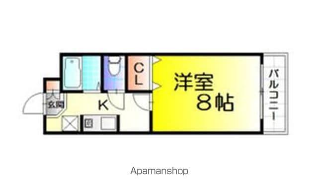 エクレールOHKURA(1K/2階)の間取り写真