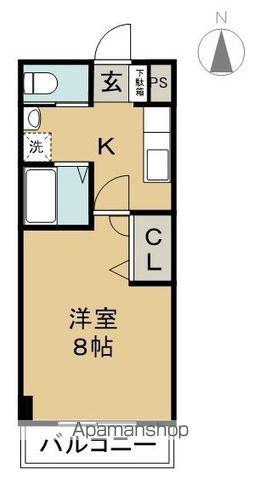 ルミエール出川(1K/1階)の間取り写真