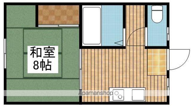 コーポちとせ(1K/2階)の間取り写真