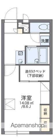 レオパレスフリューゲルⅡ(1K/2階)の間取り写真