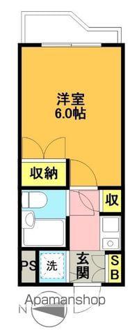 ウィンベルソロ世田谷赤堤(1K/3階)の間取り写真