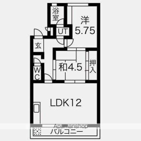 エスポワール春日井(2LDK/5階)の間取り写真