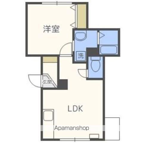 井上マンションNO3(1DK/2階)の間取り写真